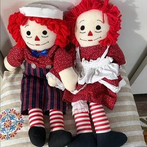 Raggedy Ann and Andy dolls,  1970s
